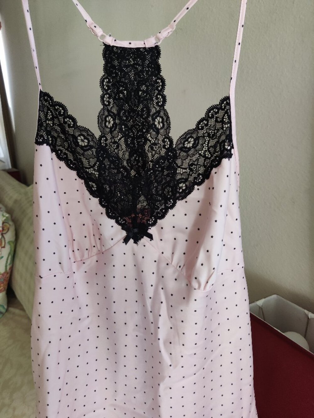 Racer Back Lace Trim Camisole Top/Lingerie